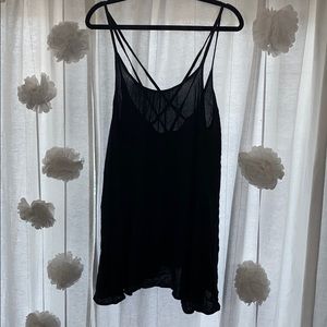 Black roxy beach cover up